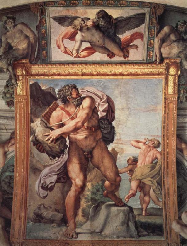 Annibale Carracci Deckengemalde aus der Galleria Farnese Norge oil painting art